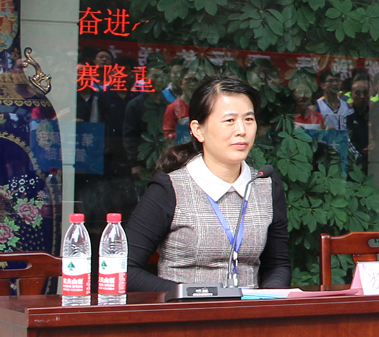 乐投官网平台团委副书记娄梅月主持开幕式