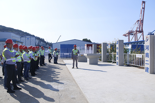 乐投官网平台与会领导察看现场样板区